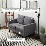Archer Upholstered Straight Arm Loveseat
