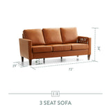Archer Upholstered Straight Arm Sofa