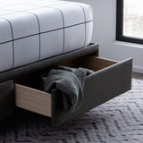 Johnson Upholstered Bed Frame with Storage Drawers