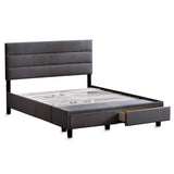Johnson Upholstered Bed Frame with Storage Drawers