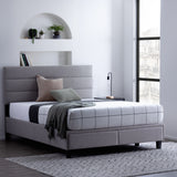 Johnson Upholstered Bed Frame with Storage Drawers
