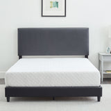 Faux Leather Platform Bed