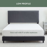 Faux Leather Platform Bed