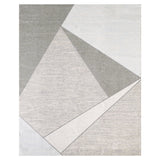 Abstract Geometric Gray Area Rug