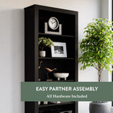 Sumac Laminate Five Shelf Bookcase