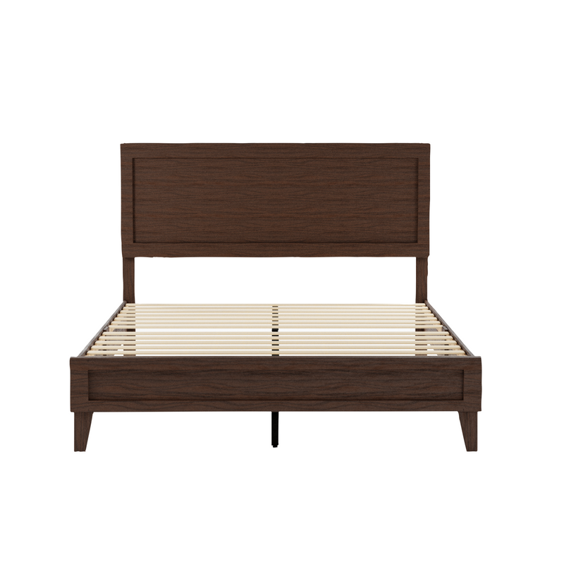 Delta Wood Platform Bed Frame with Headboard