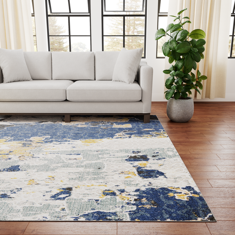 Abstract Multicolored Area Rug