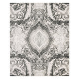 Abstract Gray Modern Marble Area Rug