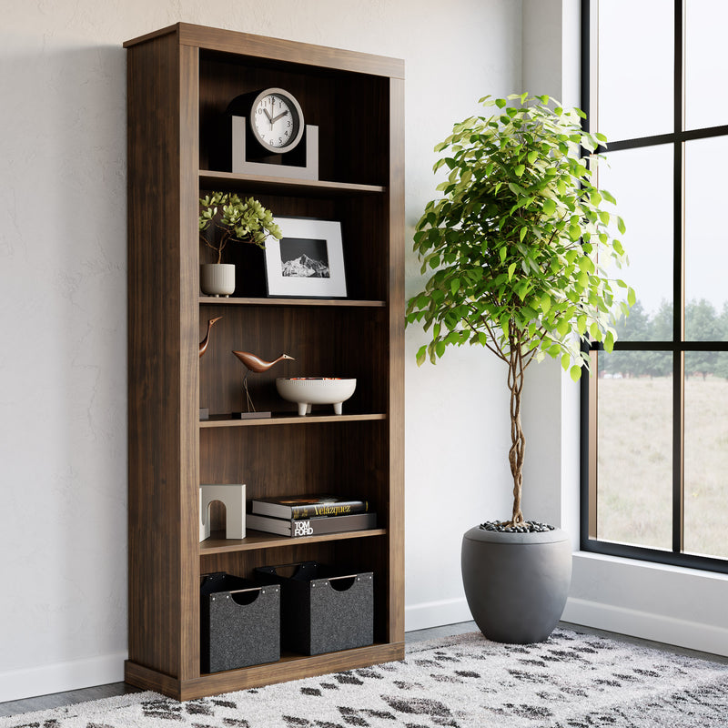 Sumac Laminate Five Shelf Bookcase