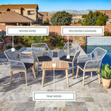 Lindon Woven Rope Patio Set