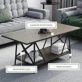 Walcott Wood Modern Coffee Table