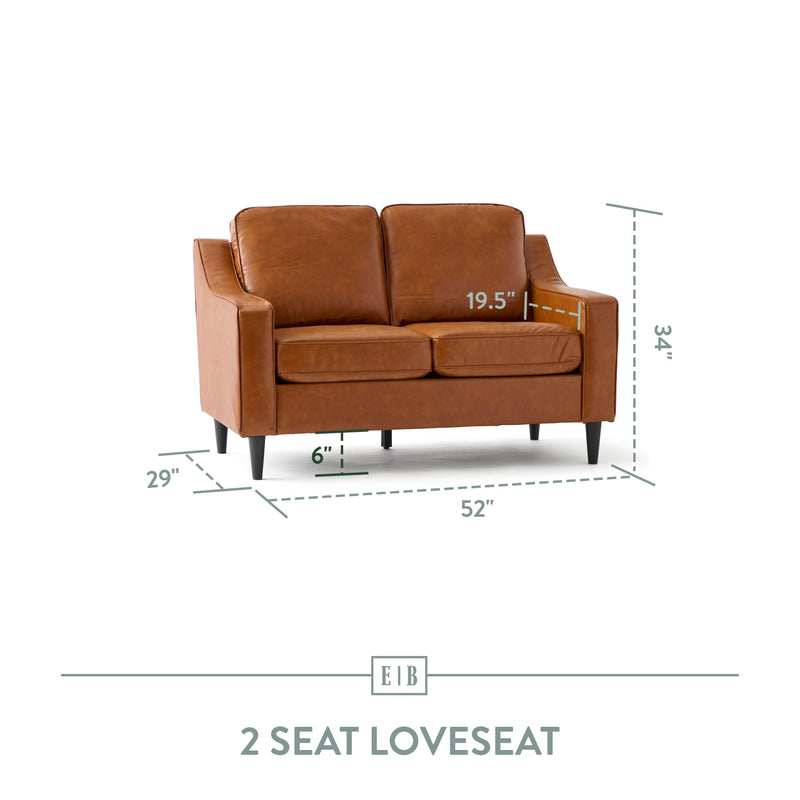 Jensen Upholstered Scoop Arm Loveseat