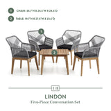 Lindon Woven Rope Patio Set