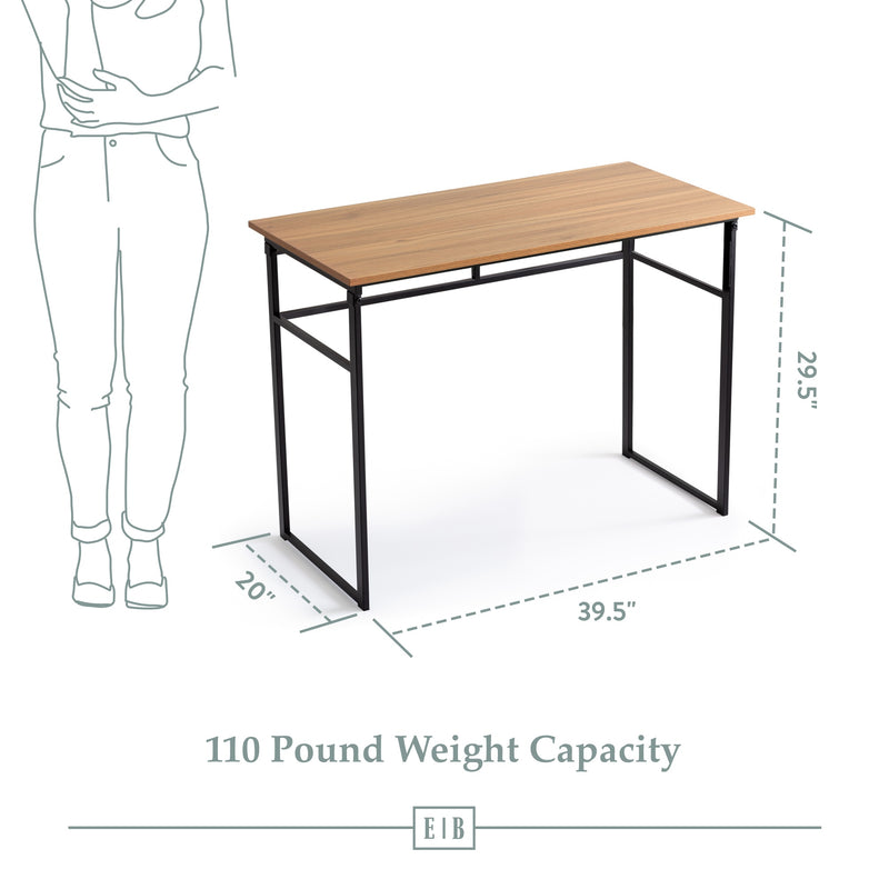 Barnes Wood and Metal Folding Desk