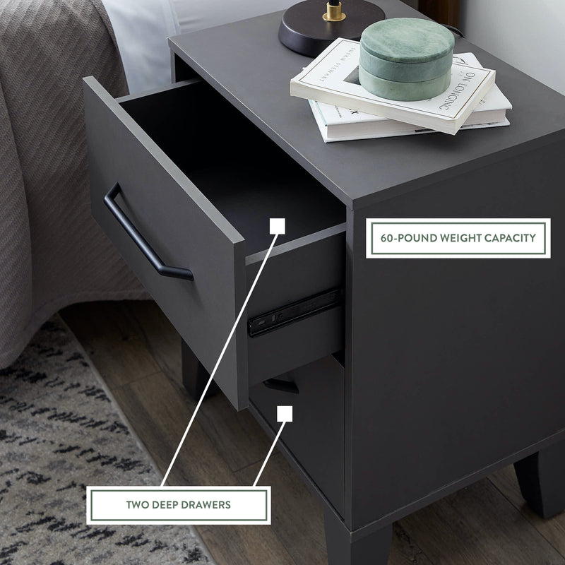 Daley 2 Drawer Nightstand