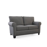 Willow Upholstered Traditional Rolled Arm Loveseat