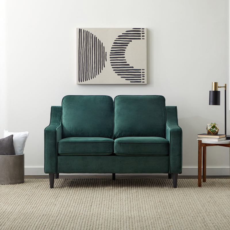 Jensen Upholstered Scoop Arm Loveseat