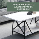 Walcott Wood Modern Coffee Table
